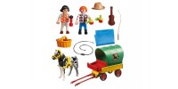Playmobil Country- Pique-Nique et Chariot avec Poney #5686